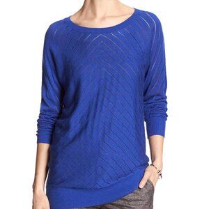 Banana Republic Pointelle Chevron Dolman Sweater S